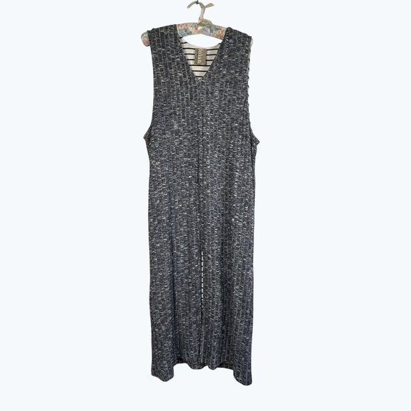Dolan Gray Textured Sleeveless Maxi Dress L - Picture 1 of 9